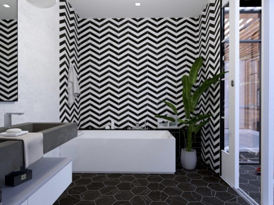 MARQUINA HEX NEGRO 22,5x25,9